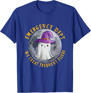 ER Nurse Halloween Emergency Room Dept Nurse Tech ED Rn Fall T-Shirt - T-Shirt | Royal