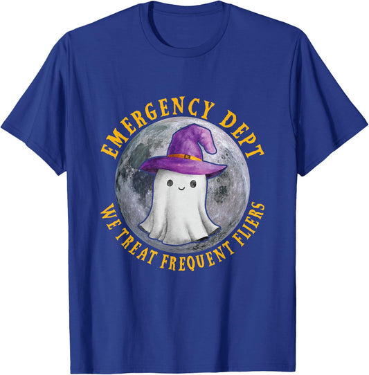 ER Nurse Halloween Emergency Room Dept Nurse Tech ED Rn Fall T-Shirt - T-Shirt | Royal