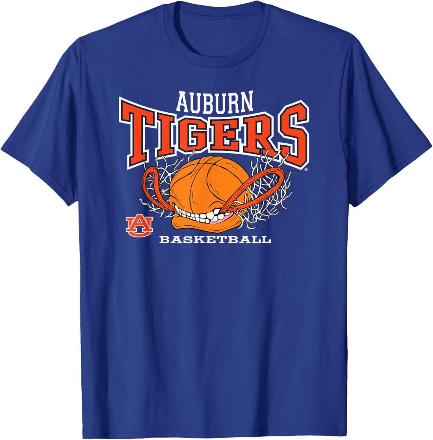 Elite Authentics Auburn Tigers -Adults & -Kids Basketball , Grey, Small, Short Sleeve, , Pull On, 1 Count T-Shirt - T-Shirt | Royal