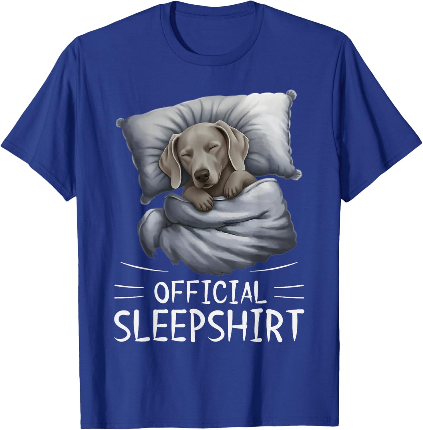 Weimaraner Dog Official Sleepshirt Pajamas Nightgown T-Shirt - T-Shirt | Royal