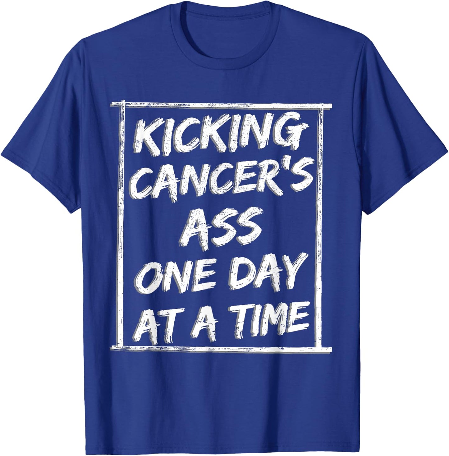 Kicking Cancer Chemotherapy Warrior Survivor Chemo T-Shirt - T-Shirt | Royal