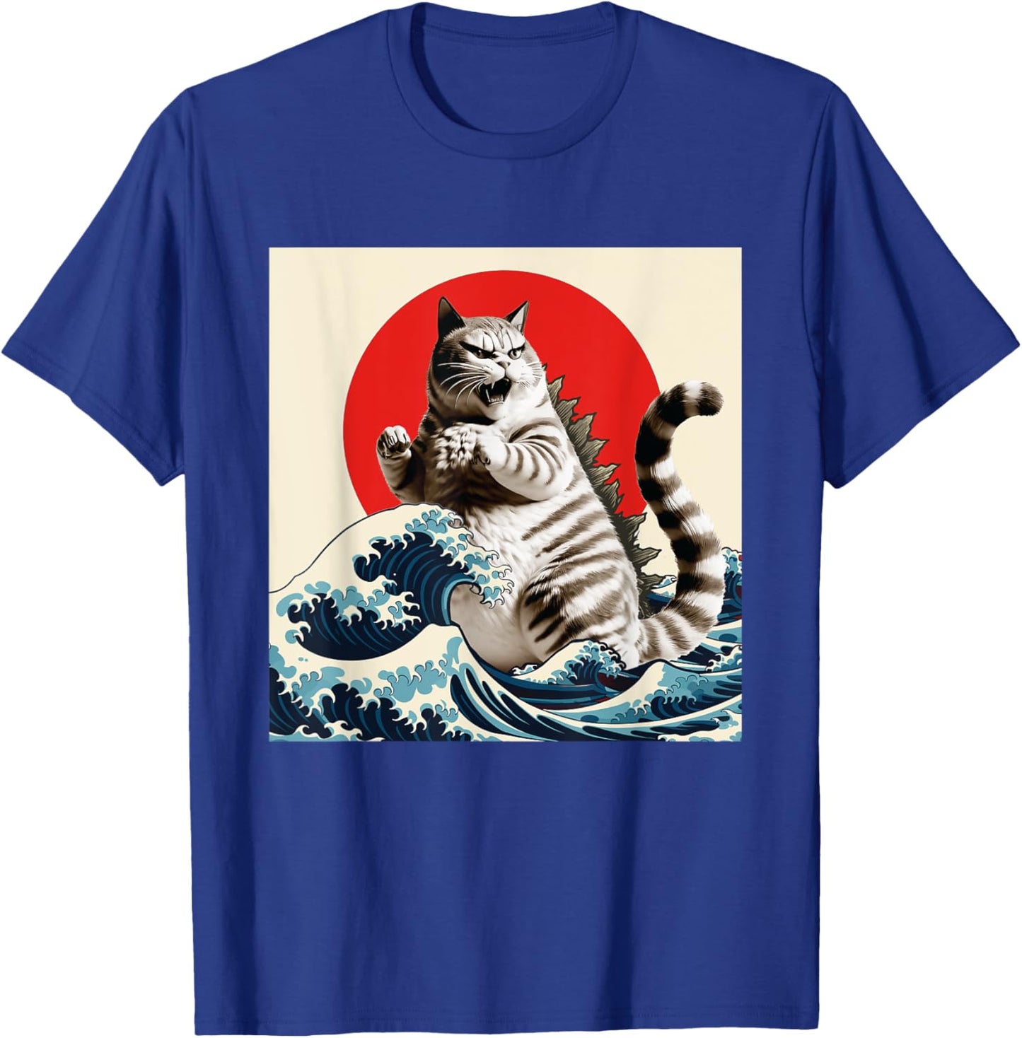 Catzilla - Cat Lover Kitten Owner Kitty Women Girls Kids T-Shirt - T-Shirt | Royal
