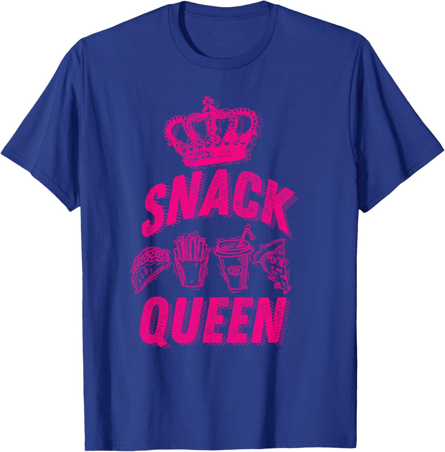 Snack Queen Shirt | Cool I Love Midnight Snack Boy Girl Gift T-Shirt - T-Shirt | Royal