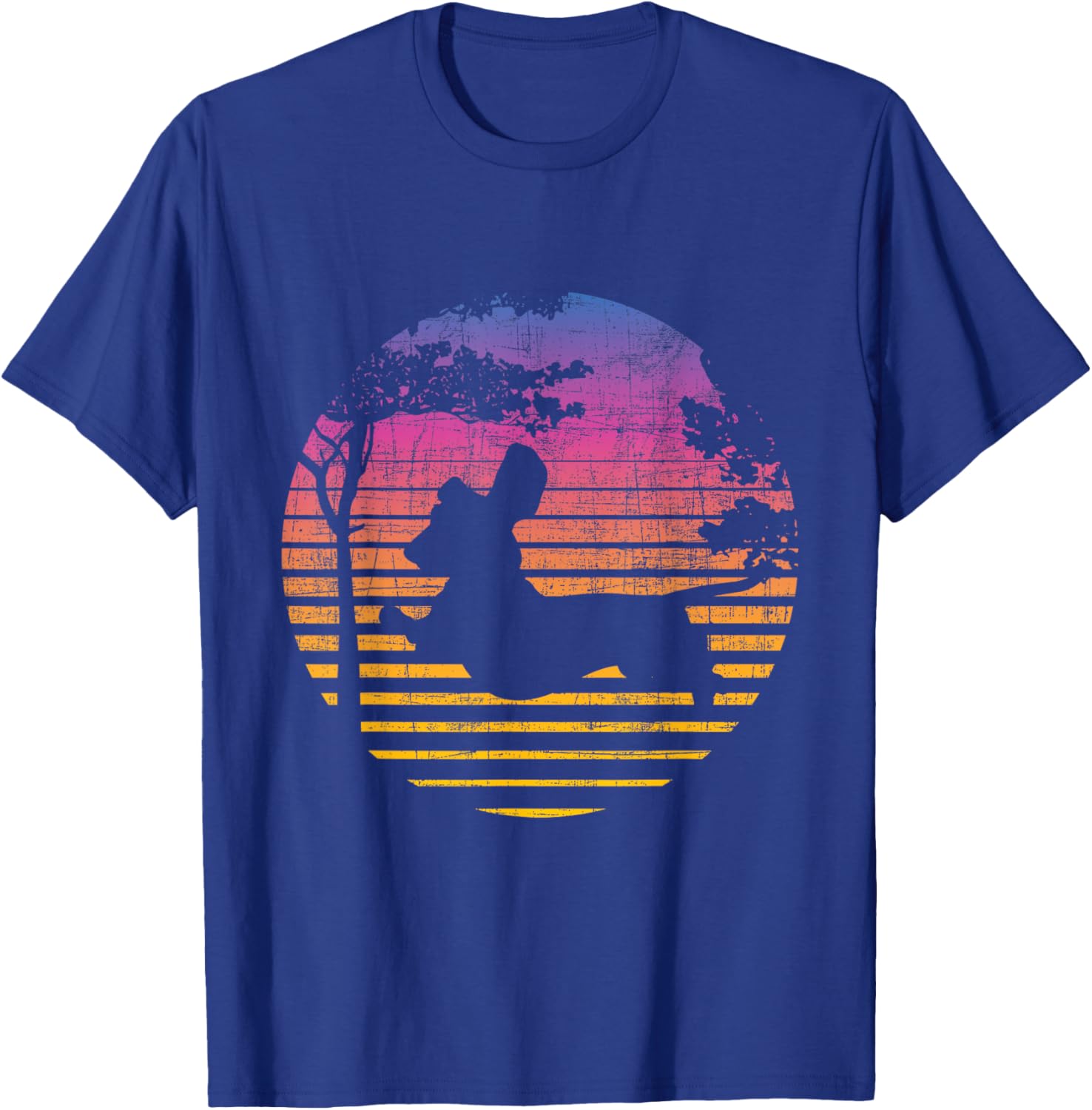 Retro Sunset Dachshund Wiener - Dog Lover Animal Pet Lover Men Women Girls Kids T-Shirt - T-Shirt | Royal