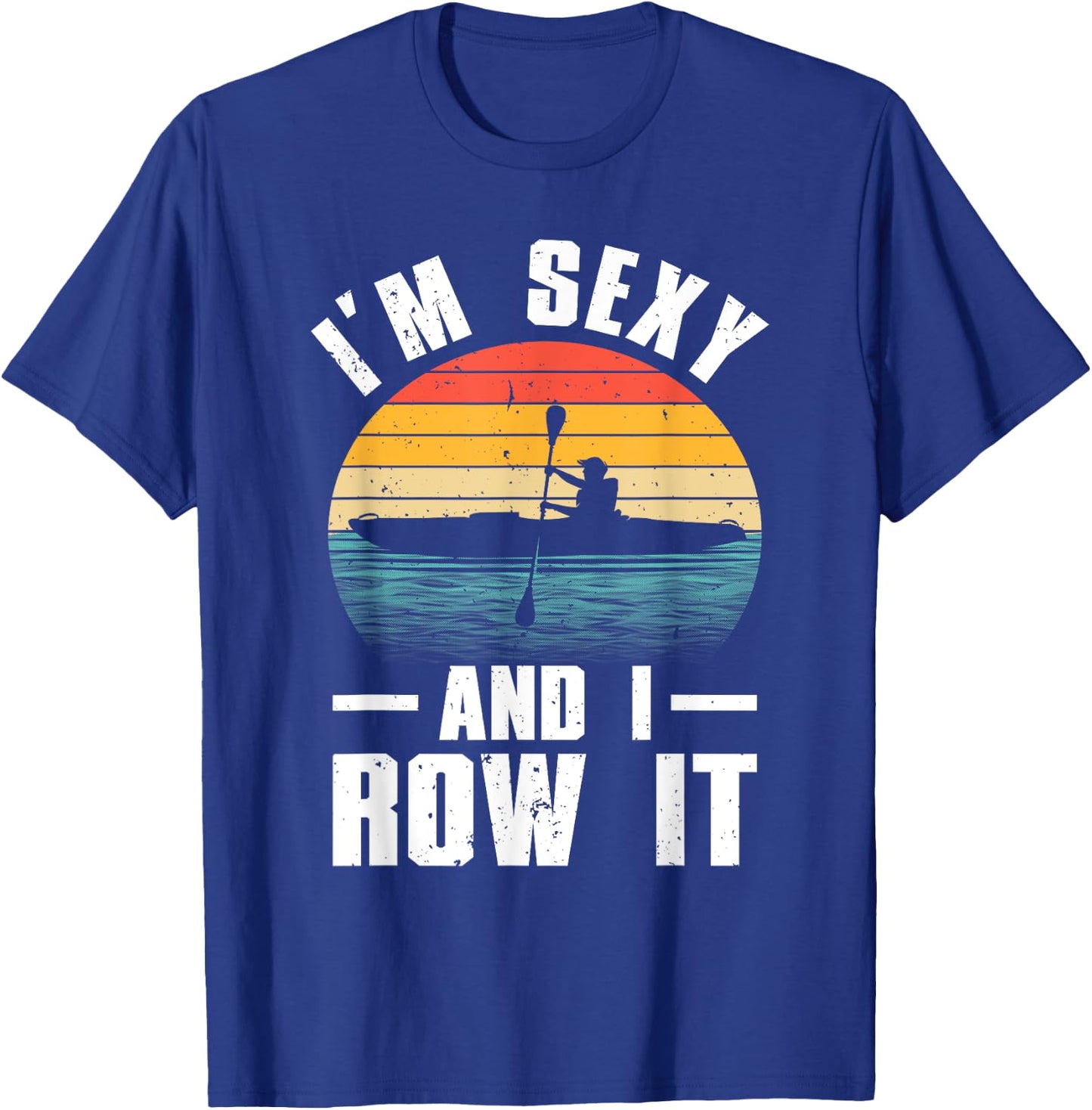 Cool Kayak Art Women Kayaker Rowing Boating Kayaking T-Shirt - T-Shirt | Royal