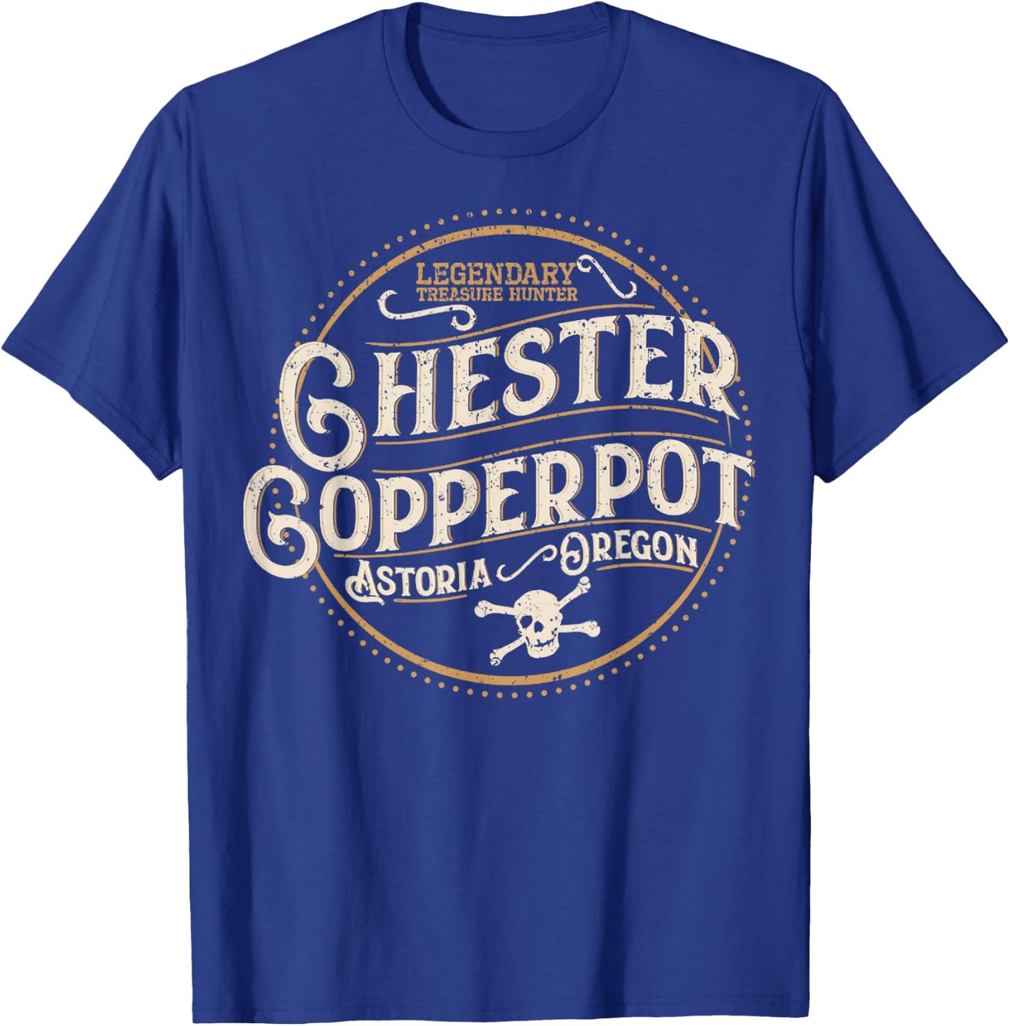 Vintage Chester Copperpot Legendary Treasure Hunter T-Shirt - T-Shirt | Royal