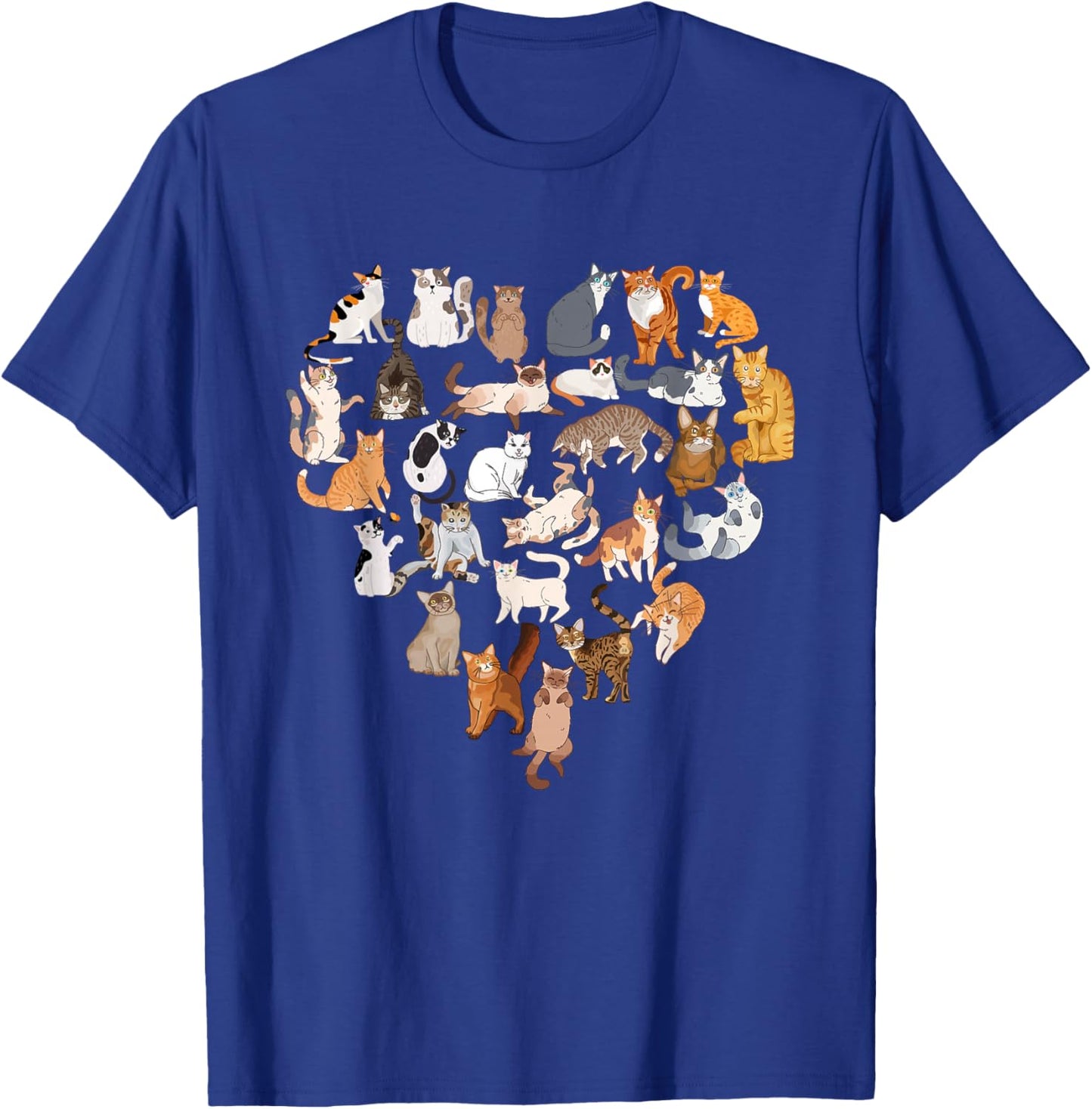 Cats Love Kitty Nerd Cat Lovely Kitten Lovers T-Shirt - T-Shirt | Royal