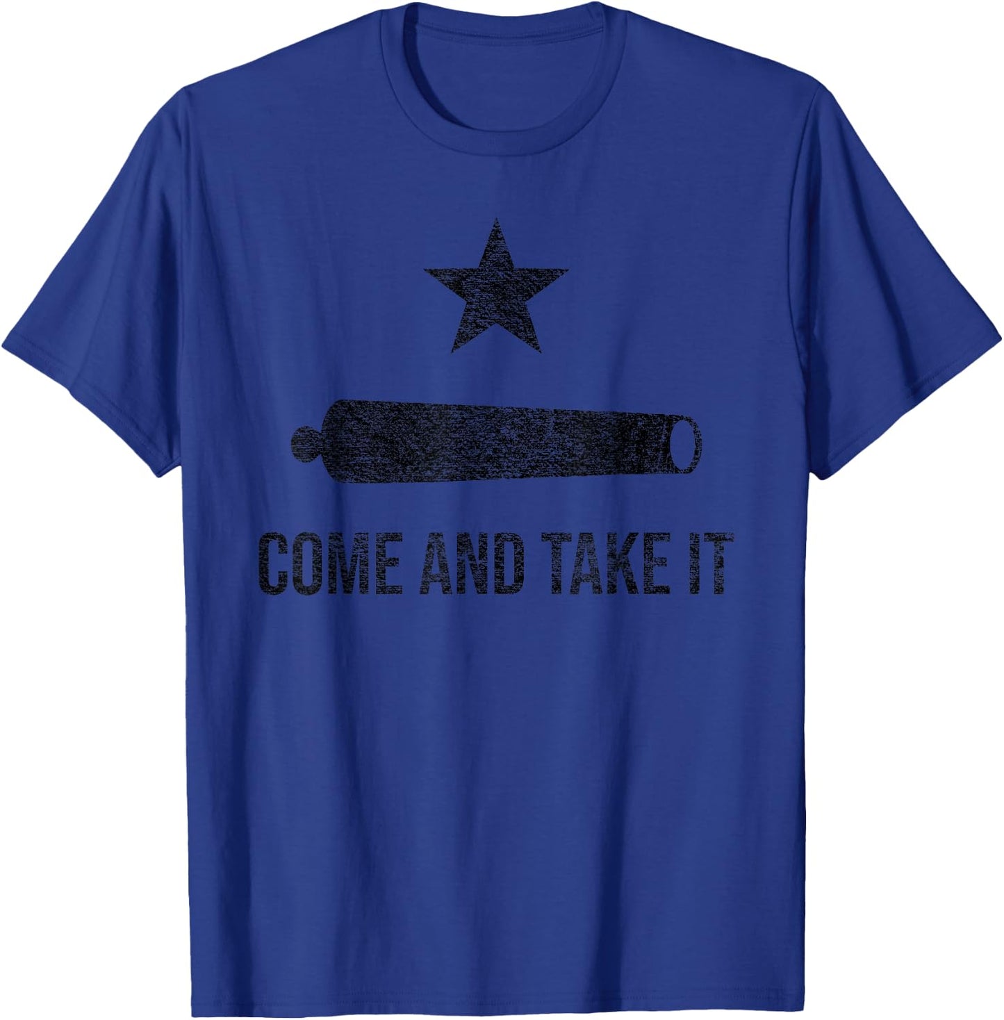 Come and Take it Flag Texas Pride Gonzales Cannon T-Shirt - T-Shirt | Royal