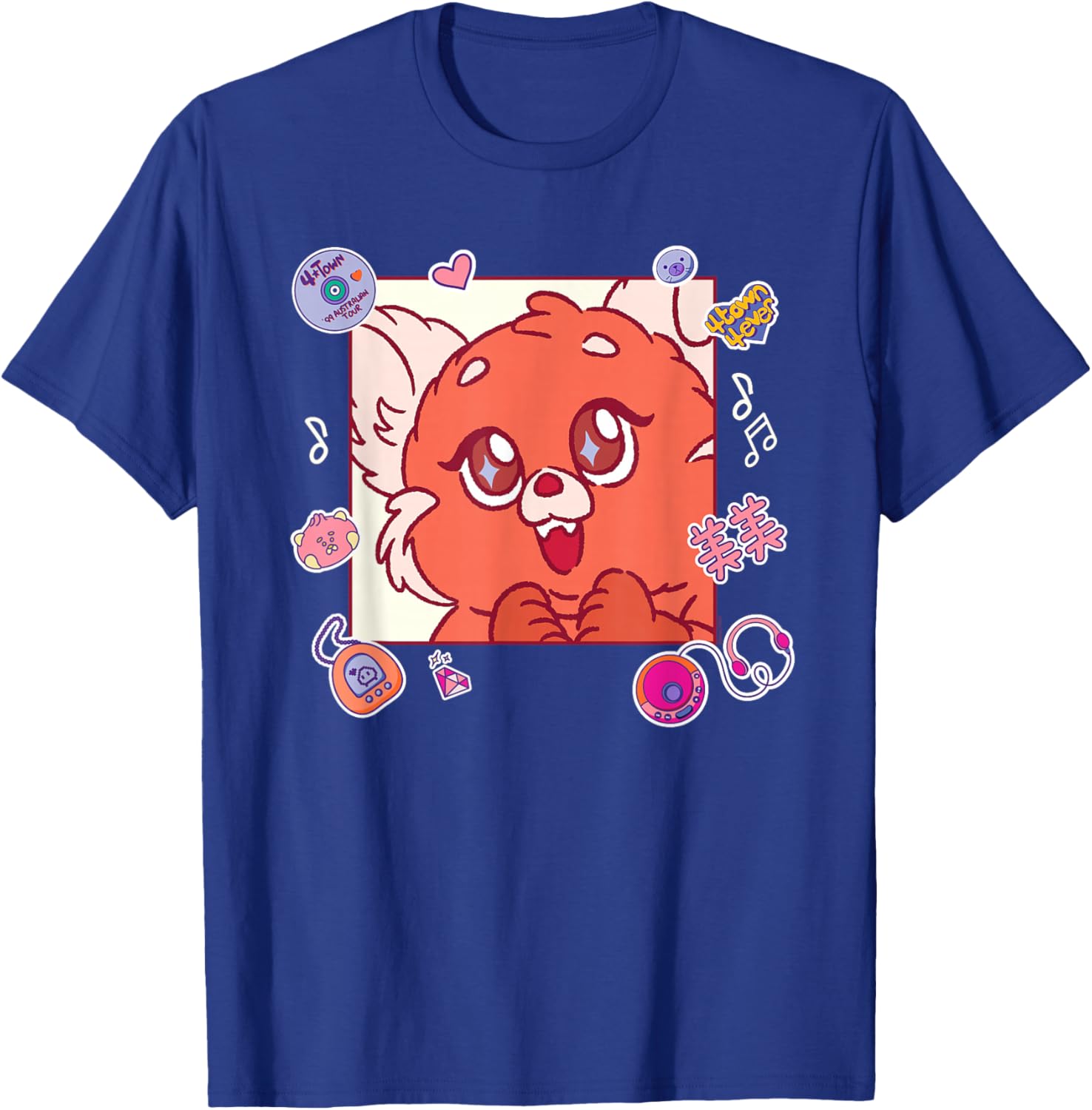 Disney and Pixar's Turning Red Fluffy Cute '90s Panda Mei T-Shirt - T-Shirt | Royal