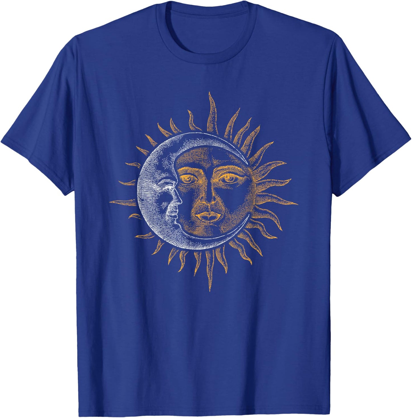 Vintage Astronomy Stars Sun Moon Planets Astronaut T-Shirt - T-Shirt | Royal