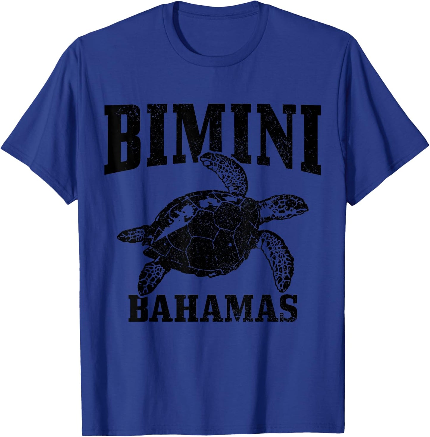 Bimini Bahamas Sea Turtle Scuba Diving Beach Diver T-Shirt - T-Shirt | Royal