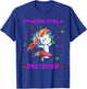 I'm Going To Be A Big Sister 2021 Unicorn T-Shirt - T-Shirt | Royal