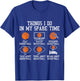 Basketball Things I Do in My Spare Time Bball Player Sports T-Shirt - T-Shirt | Royal