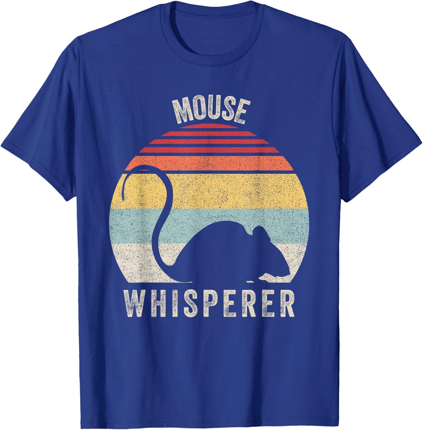 Retro Mouse Whisperer Shirt Mouse Lover Gift Funny Vintage T-Shirt - T-Shirt | Royal