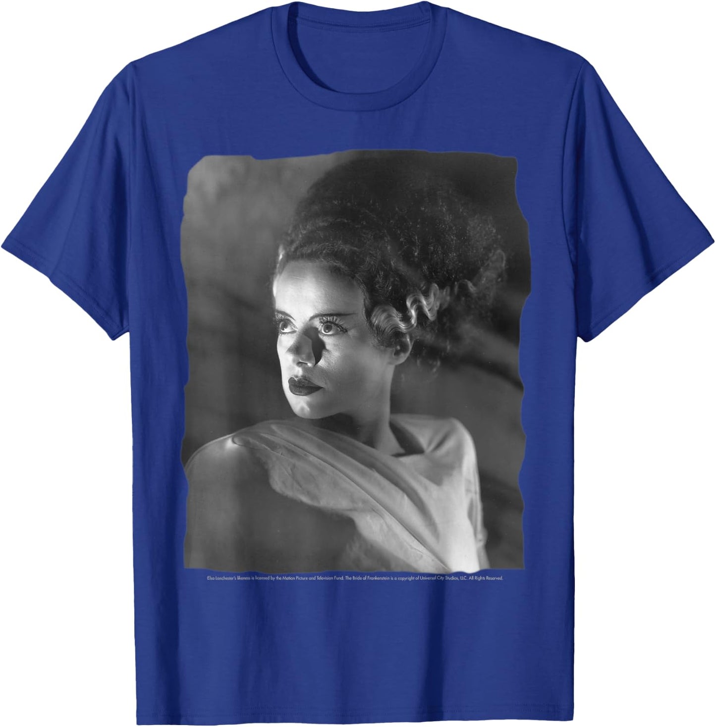 Universal Monsters Bride Of Frankenstein Classic Portrait T-Shirt - T-Shirt | Royal