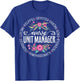 Nurse Unit Manager Appreciation Floral T-Shirt - T-Shirt | Royal