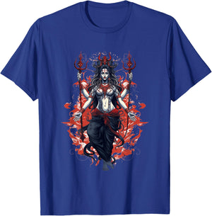 Kali Goddess of Death, Time and Doomsday Hindu Yoga Women T-Shirt - T-Shirt | Royal