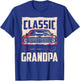Classic Grandpa Funny Retro Fan Classic Car Lover Vintage T-Shirt - T-Shirt | Royal