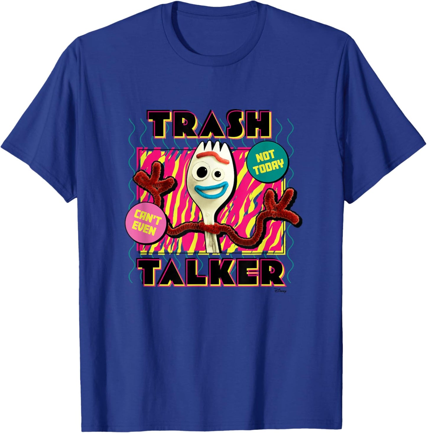 Toy Story - Forky Trash Talker T-Shirt - T-Shirt | Royal