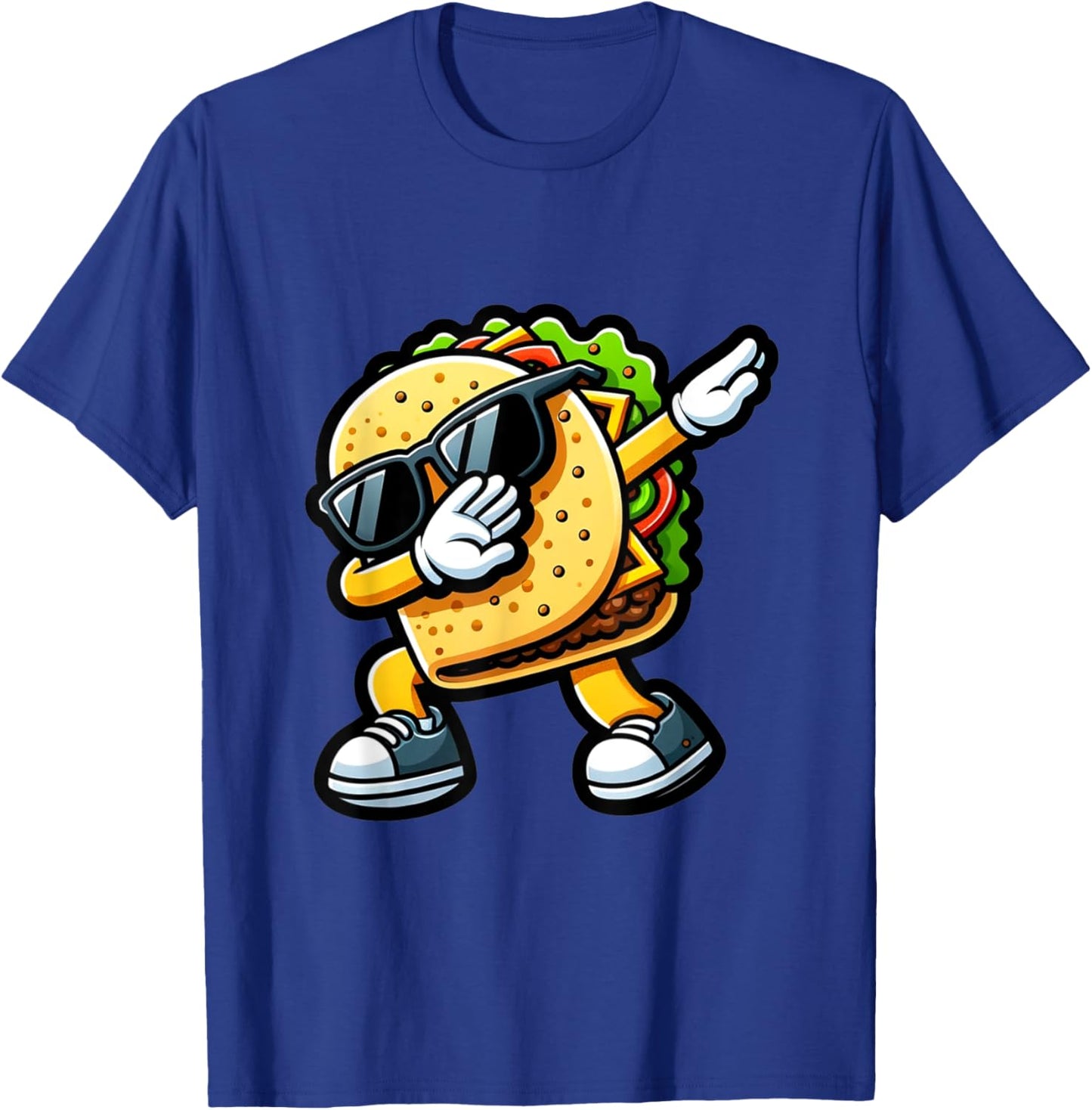 Mexican Food Dabbing Taco T-Shirt - T-Shirt | Royal