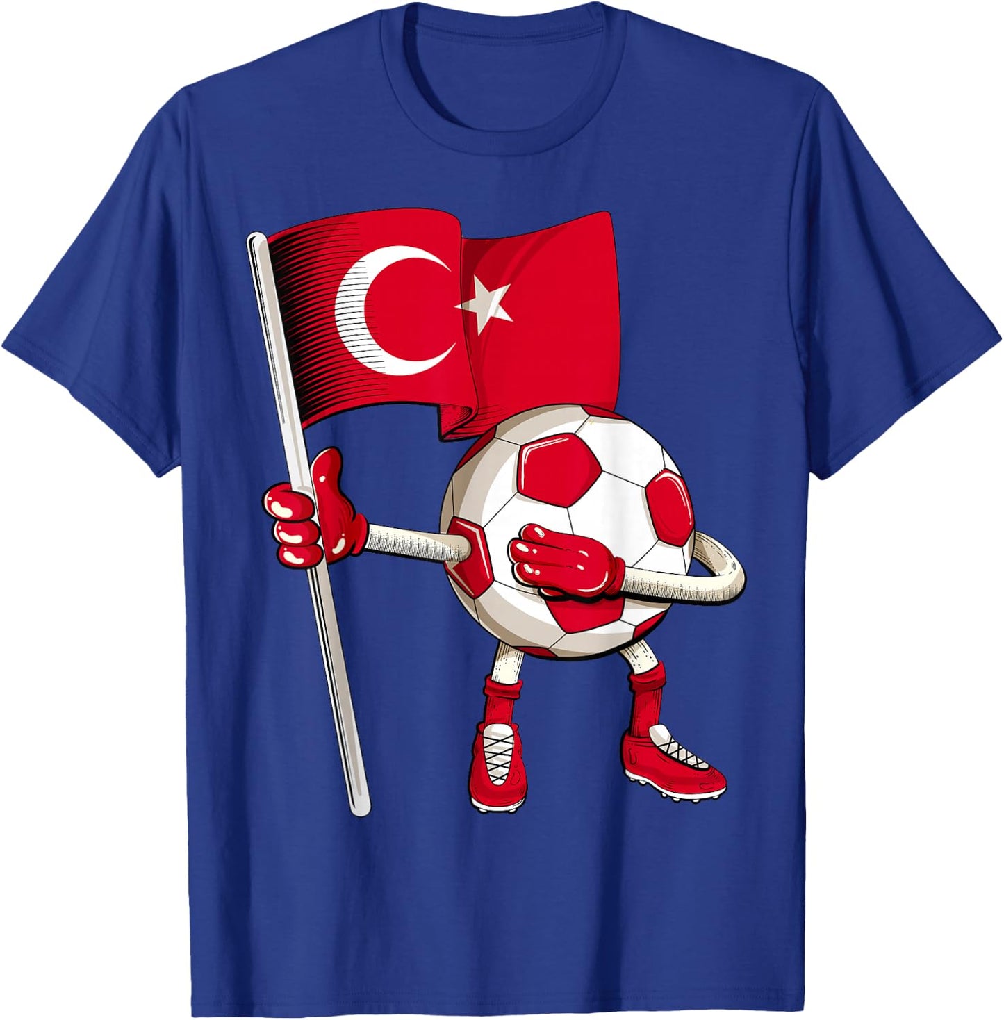 Turkey Soccer Jersey Turkish Flag Football Dab Funny T-Shirt - T-Shirt | Royal