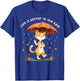 Life is Better in the Rain Cat Umbrella Rainy Day Cat Lover Men Women Kids T-Shirt - T-Shirt | Royal