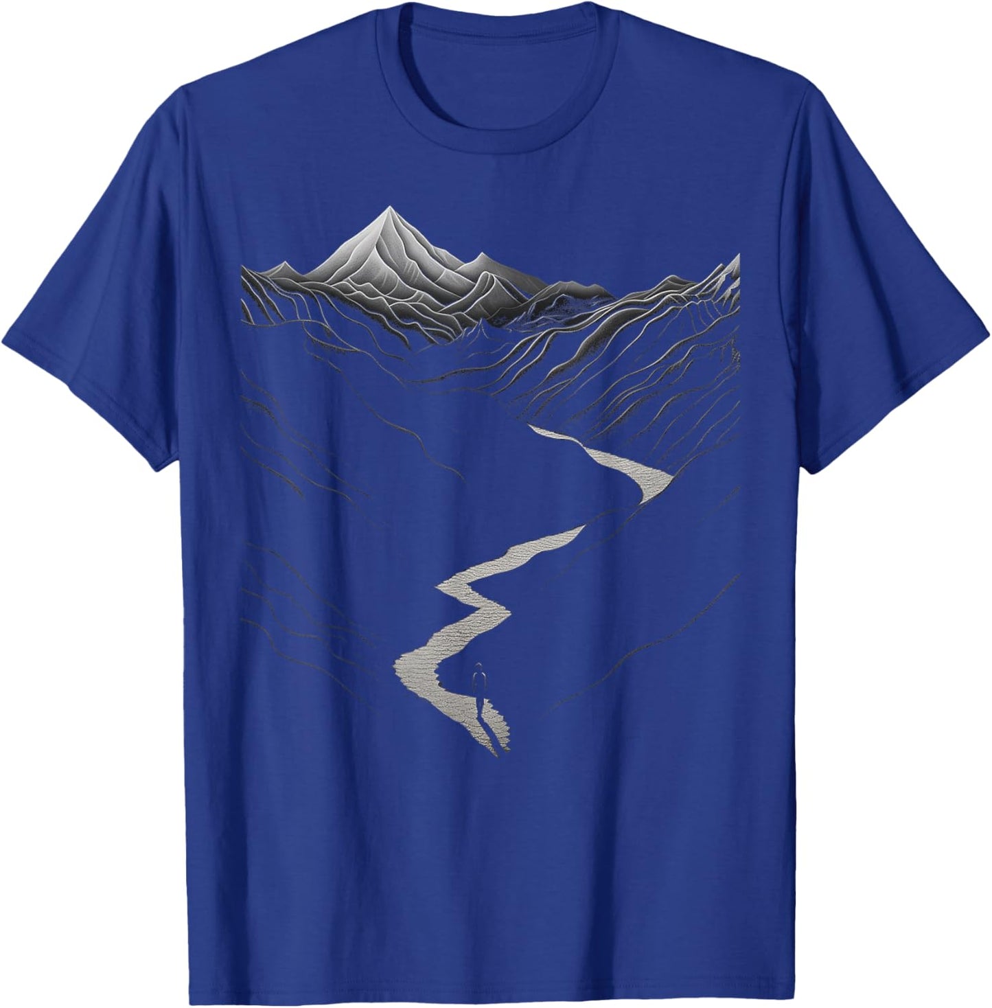 Natur, Zeichnung, Berge, Kunstwerk, Junge, Grafik T-Shirt - T-Shirt | Royal