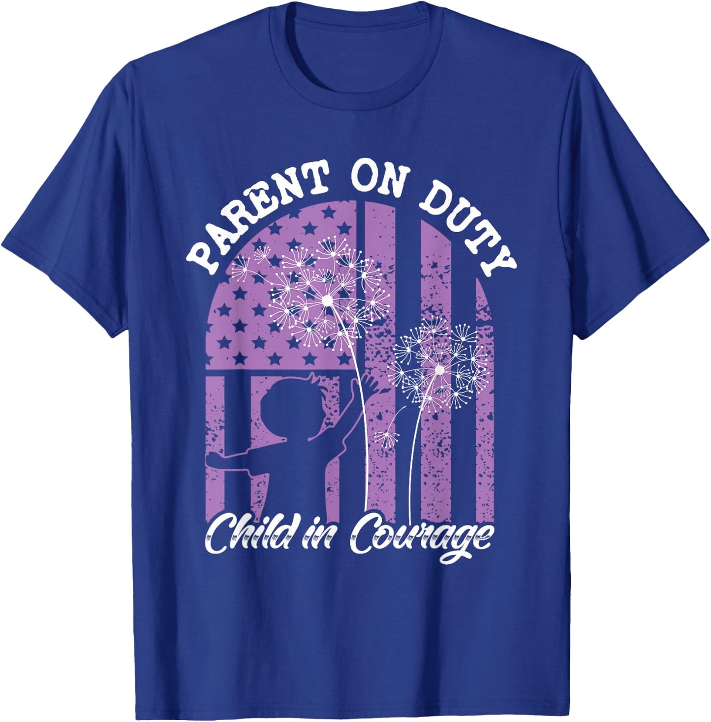 US Flag Military Appreciation Month of the Military Child T-Shirt - T-Shirt | Royal