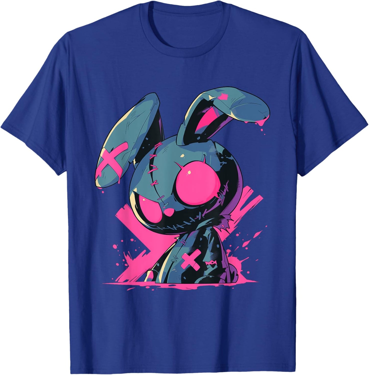 Goth Bunny Doll Cute E-Girl Gothic Outfit Grunge T-Shirt - T-Shirt | Royal