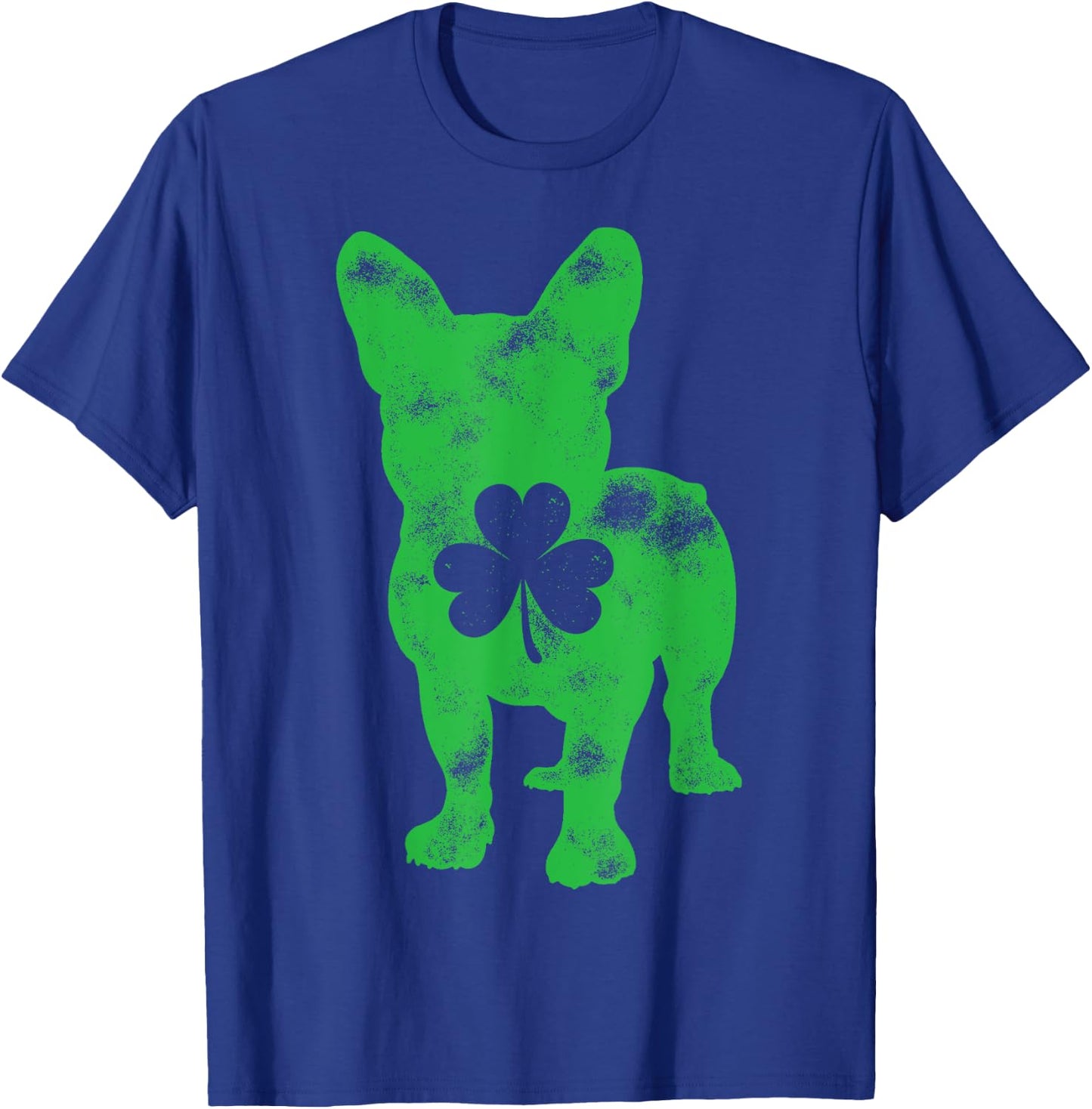 French Bulldog St Patrick's Day Boys Girls Shamrock Dog Lover T-Shirt - T-Shirt | Royal