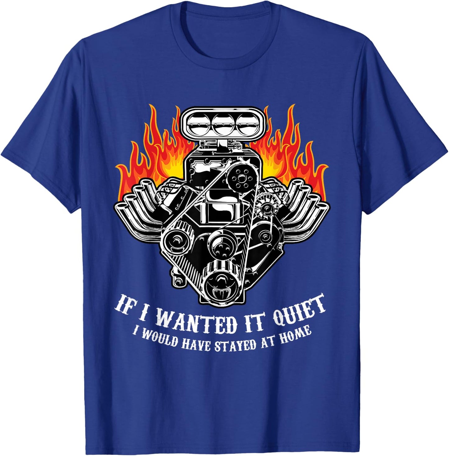 Funny Drag Racing Car Engine Mechanics Motor Racing T-Shirt - T-Shirt | Royal