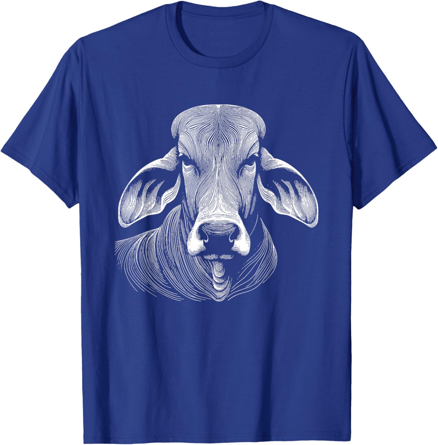 Fingerprint Cow Farmer Breeder - Brahman Cattle T-Shirt - T-Shirt | Royal