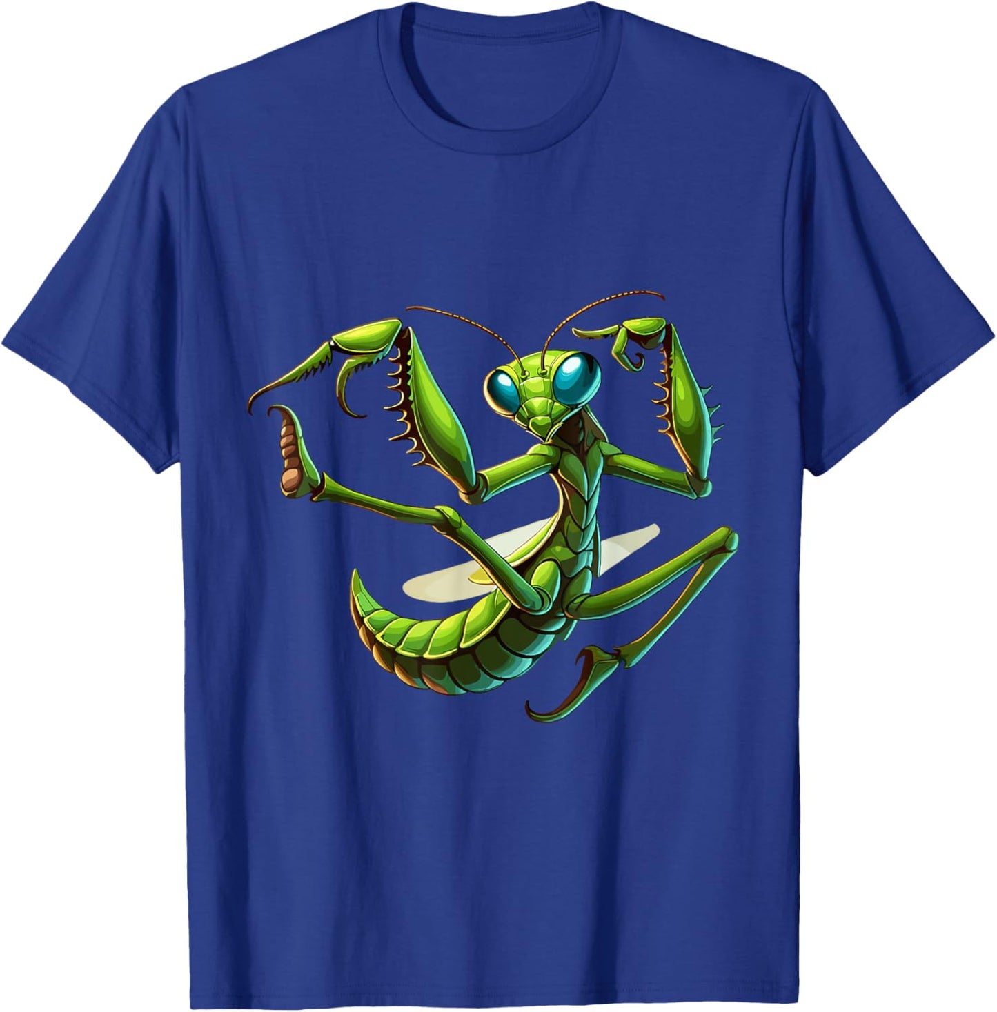 Praying Mantis Kung Fu | Fighting Insect Martial Arts T-Shirt - T-Shirt | Royal