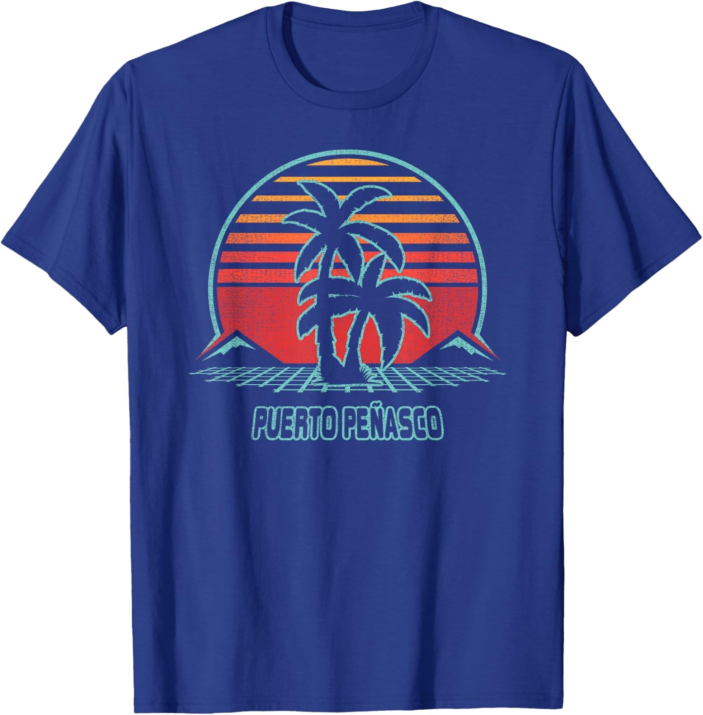 Puerto Penasco Retro Vintage 80s Style T-Shirt - T-Shirt | Royal