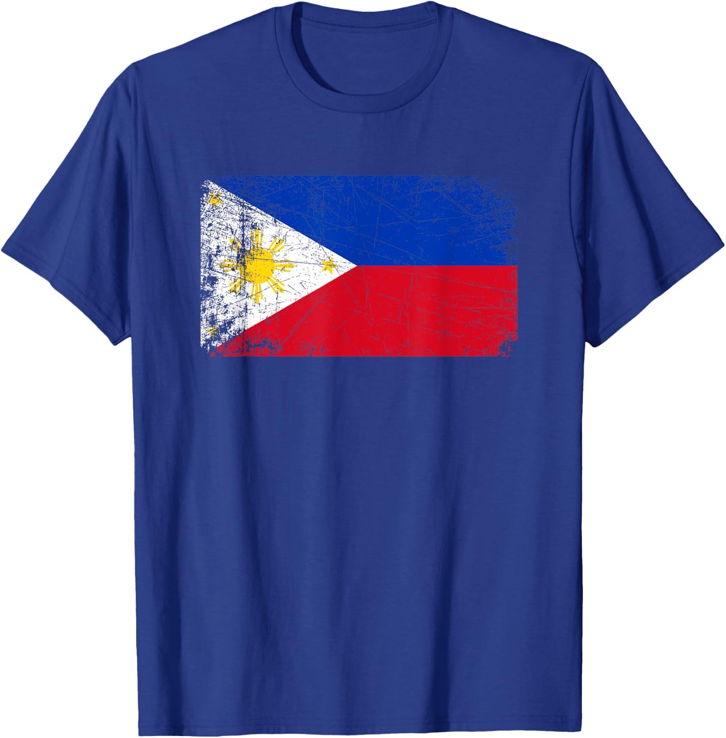 Vintage Made In PHILIPPINES FILIPINO Flag Gift T-Shirt - T-Shirt | Royal