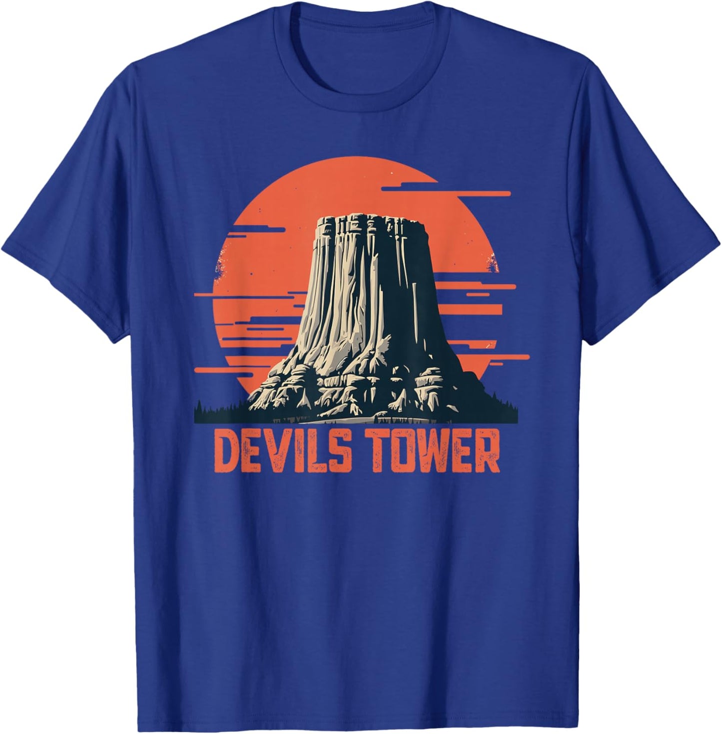 Devils Tower Wyoming, Devils Tower Tour, Devils Tower T-Shirt - T-Shirt | Royal