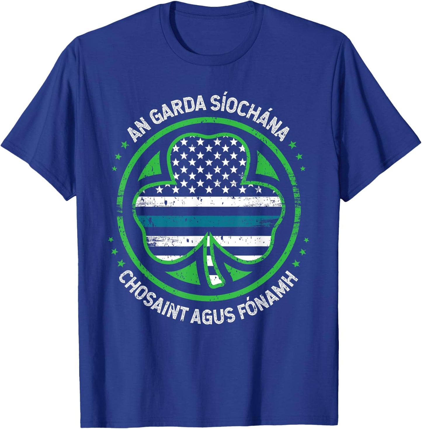 Irish Police Garda St Patrick's Day Gift St Paddy T-Shirt - T-Shirt | Royal