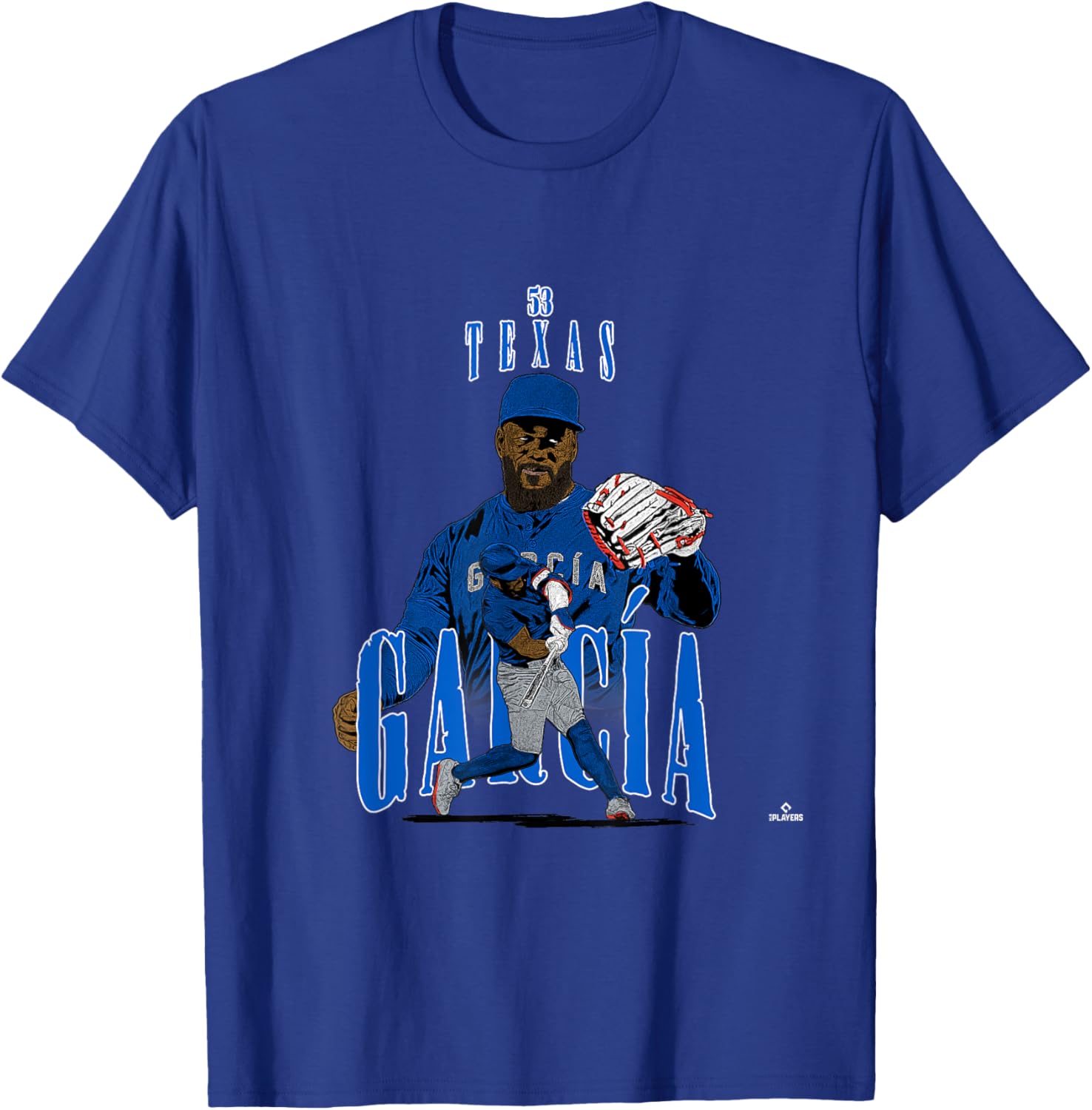 Adolis Garcia | Texas Baseball Players | MLBAGA3002 T-Shirt - T-Shirt | Royal