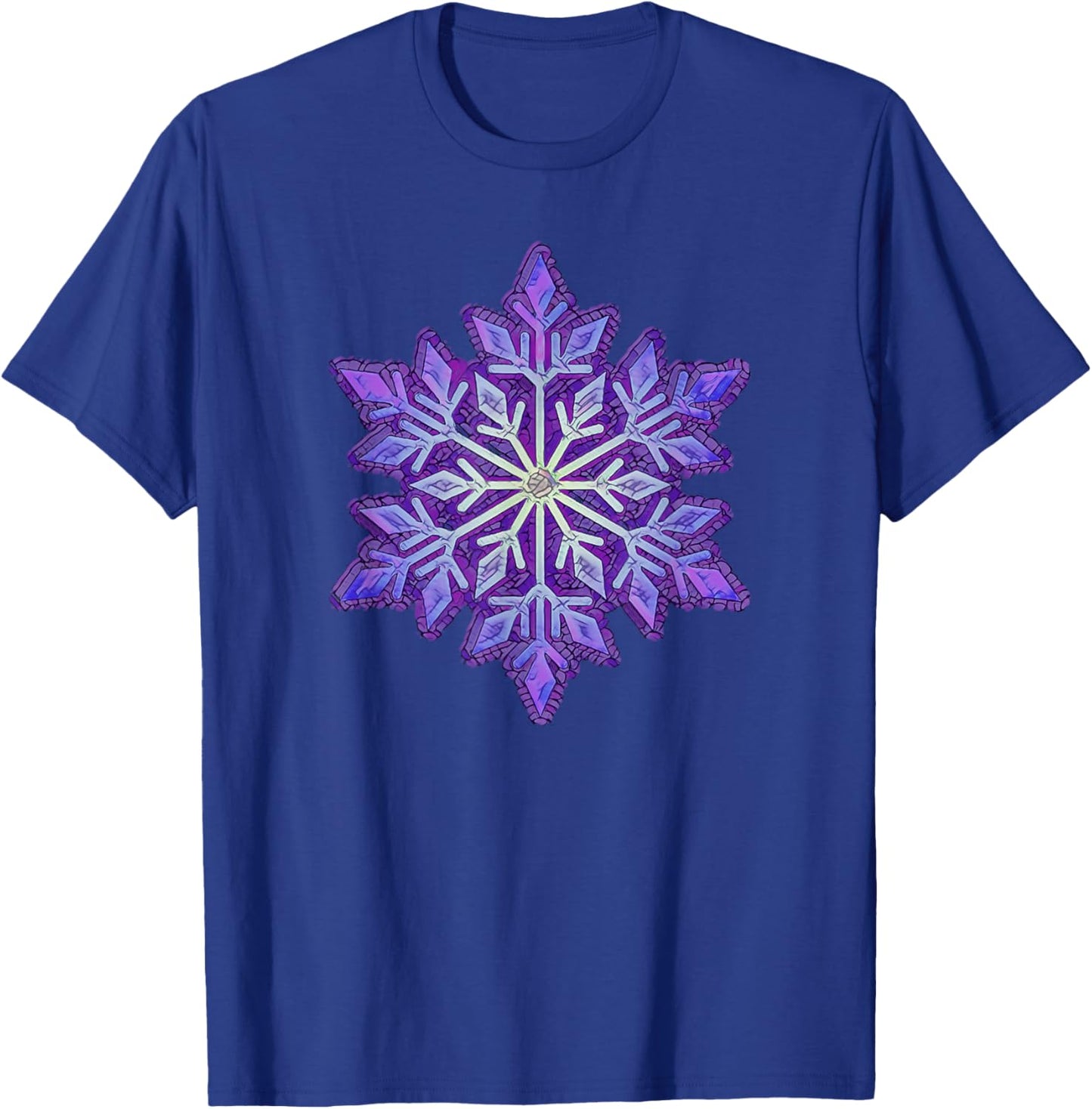 WINTER Snowflake-Purple T-Shirt - T-Shirt | Royal
