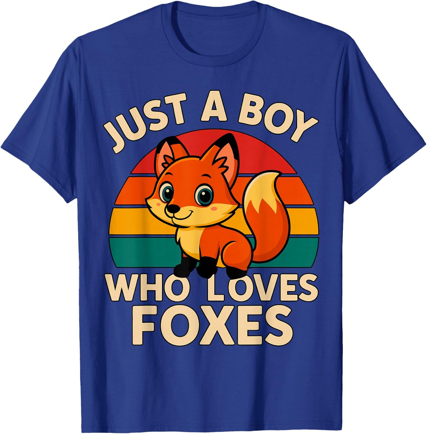 Just a Boy who Loves Foxes T-Shirt - T-Shirt | Royal
