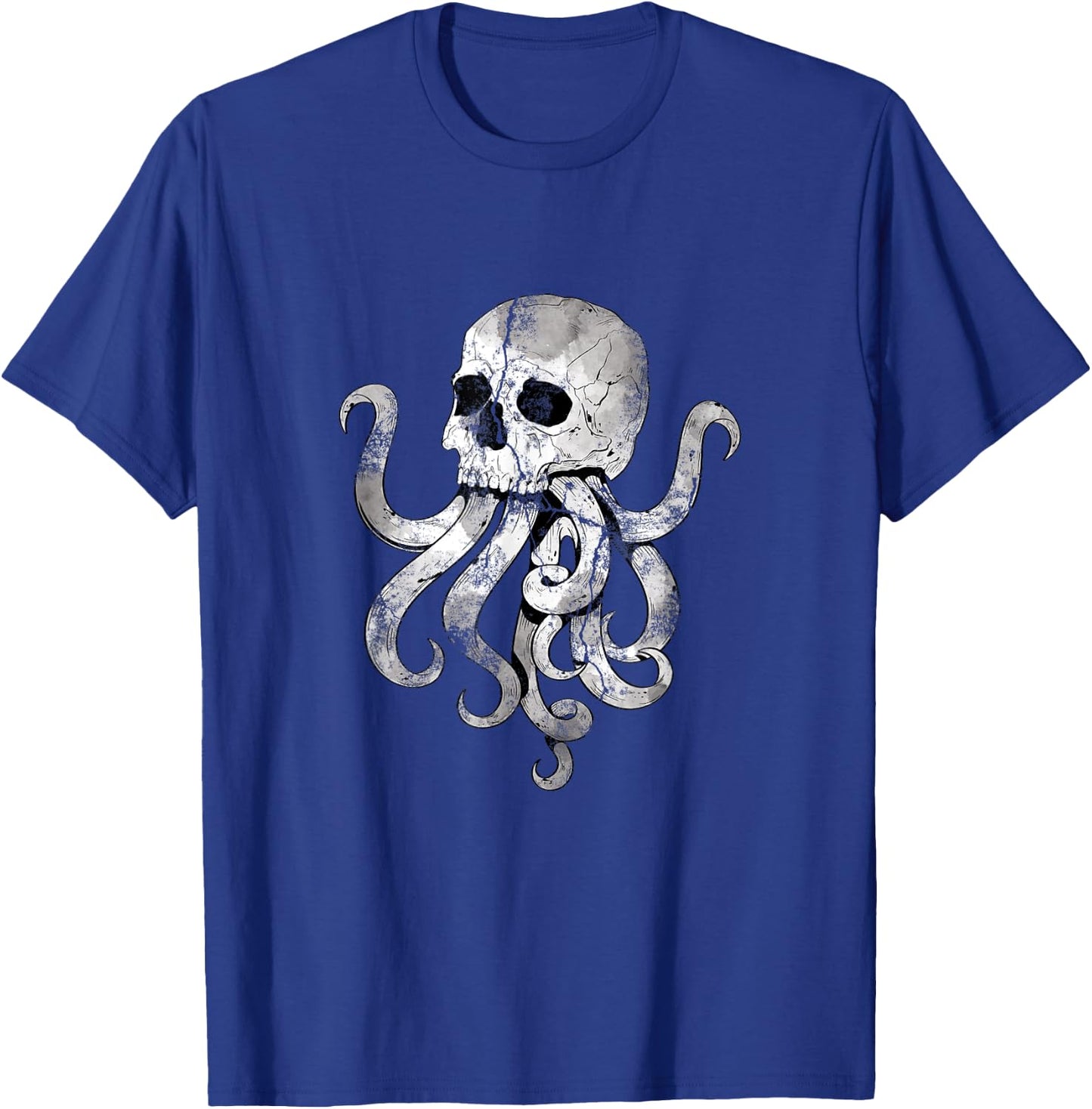 Sea Monster Kraken Gift Predator Skull Octopus T-Shirt - T-Shirt | Royal
