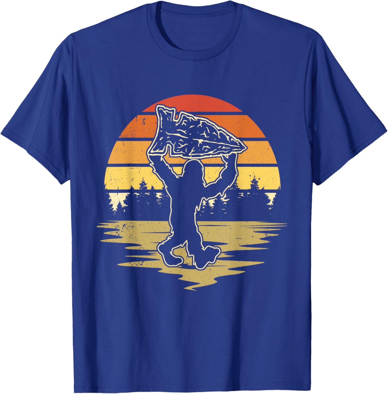 Arrowhead Hunting Bigfoot Arrowhead Hunter T-Shirt - T-Shirt | Royal