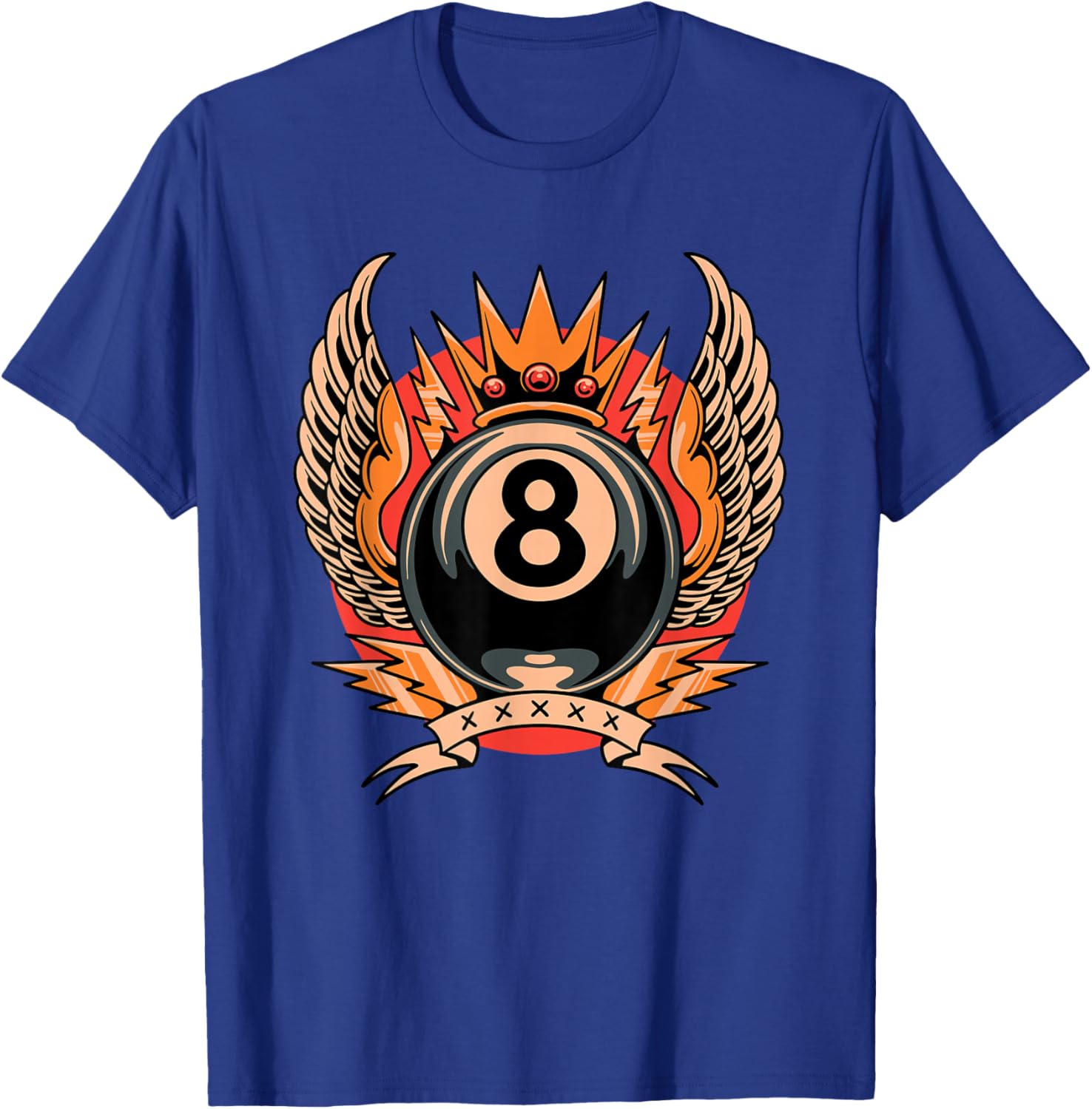Lucky 8 Ball Art Traditional Tattoo Old School Tattoo Flash T-Shirt - T-Shirt | Royal