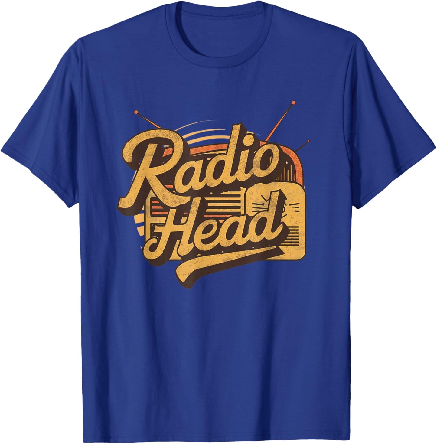 Retro Vintage Radio Head T-Shirt - T-Shirt | Royal