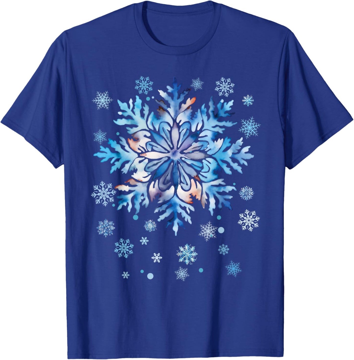 Snowflake Costume Winter Christmas Matching Women Kids Adult T-Shirt - T-Shirt | Royal