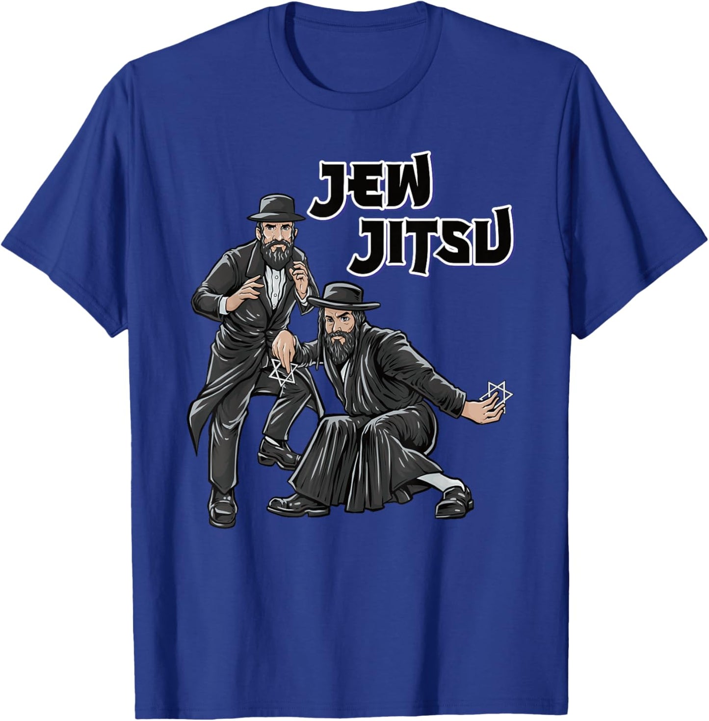Jewish Costume Hanukkah Clothing Rabbi Horah Dance Jew Jitsu T-Shirt - T-Shirt | Royal