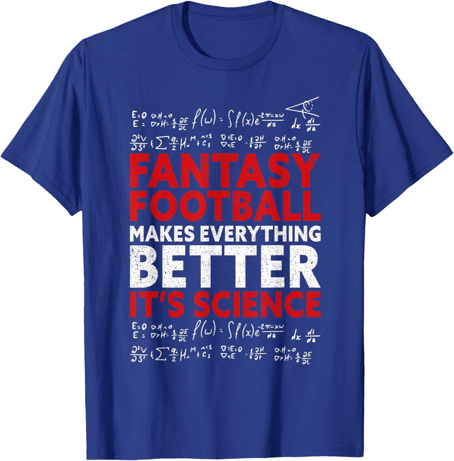 Fantasy Football It's Science | Draft Day Fantasy Football T-Shirt - T-Shirt | Royal