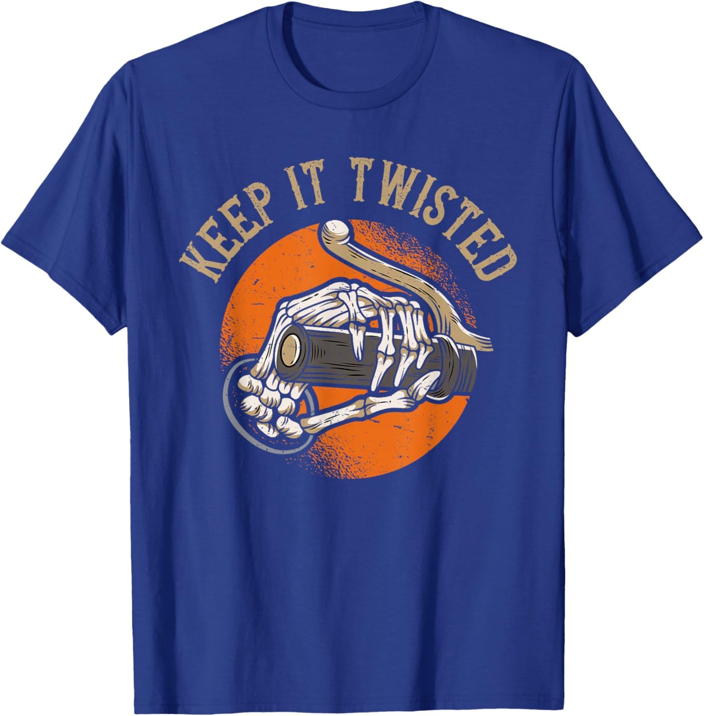 Keep It Twisted - Vintage Motorcycle T-Shirt - T-Shirt | Royal