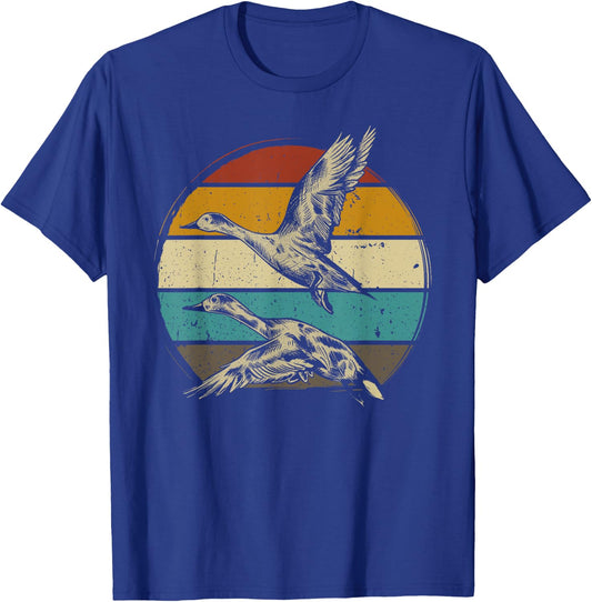 Duck 70s 80s Retro Vintage T-Shirt - T-Shirt | Royal