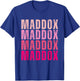 Personalized Name Maddox I Love Maddox Vintage T-Shirt - T-Shirt | Royal